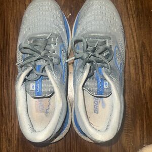 Brooks Gray and Blue Men's Sneakers